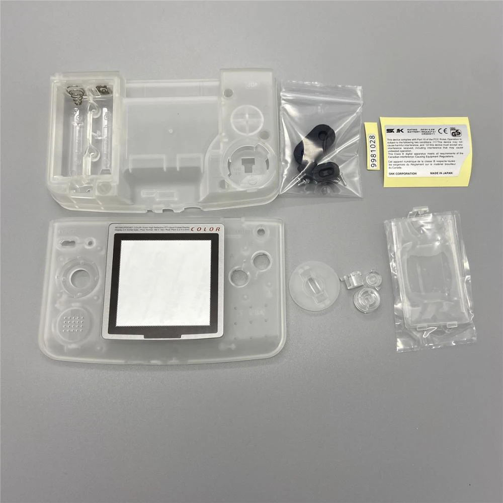 ZUIDID For SNK NGPC for NEO GEO POCKET COLOR house shell repair Plastic Full shell case replacement