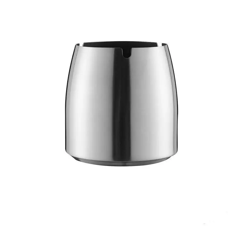 

Large Stainless Steel Ashtray with Lid Anti-Fall Windproof Creative Personality Design for Household Living