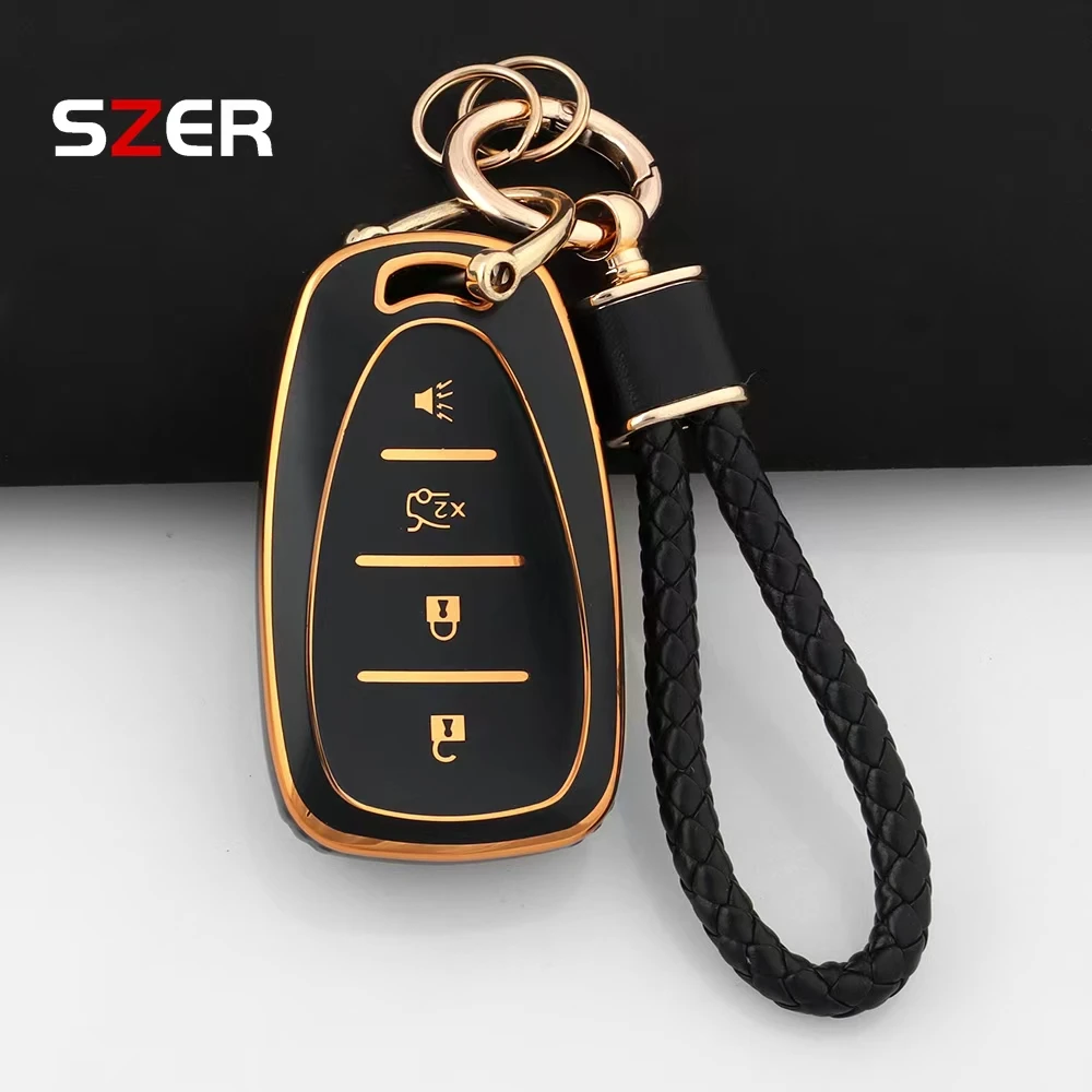 Funda Protectora de TPU para Llaves de Auto Chevrolet Malibu, Blazer, Traverse, Seeker, Onix, Equino, Volt, Bolt, Trax, Orlando, Cruze, Spark, Sonic, Camaro
