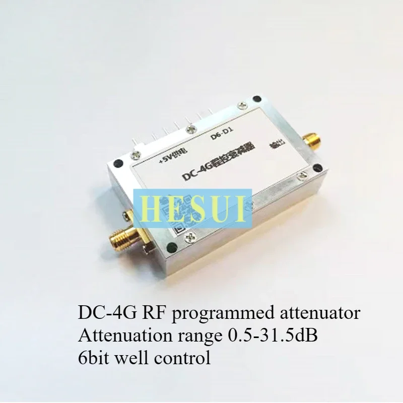 

Программируемый радиочастотный аттенюатор DC-4G, 6-битное цифровое глушиние параллельного управления, 31,5 дБ