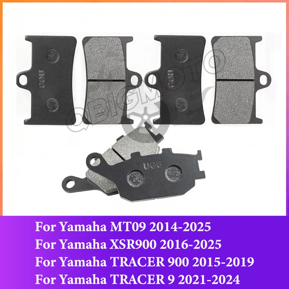 MT 07 09 Motorcycle Front Rear Brake Pad For Yamaha MT09 MT10 MT07 FZ07 XSR900 TRACER 900 9 XSR700 TRACER 700 2016-2020
