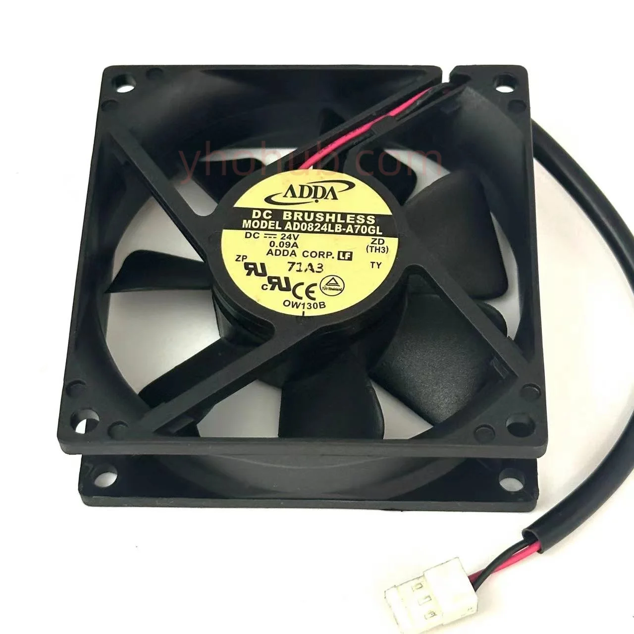 

ADDA AD0824LB-A70GL DC 24V 0.09A 80x80x25mm 2-Wire Server Cooling Fan