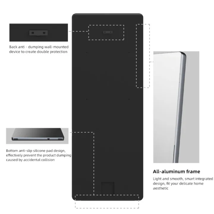 32 Smart Mirror Touch LED Smart Mirror Fitness Touch Screen With APP