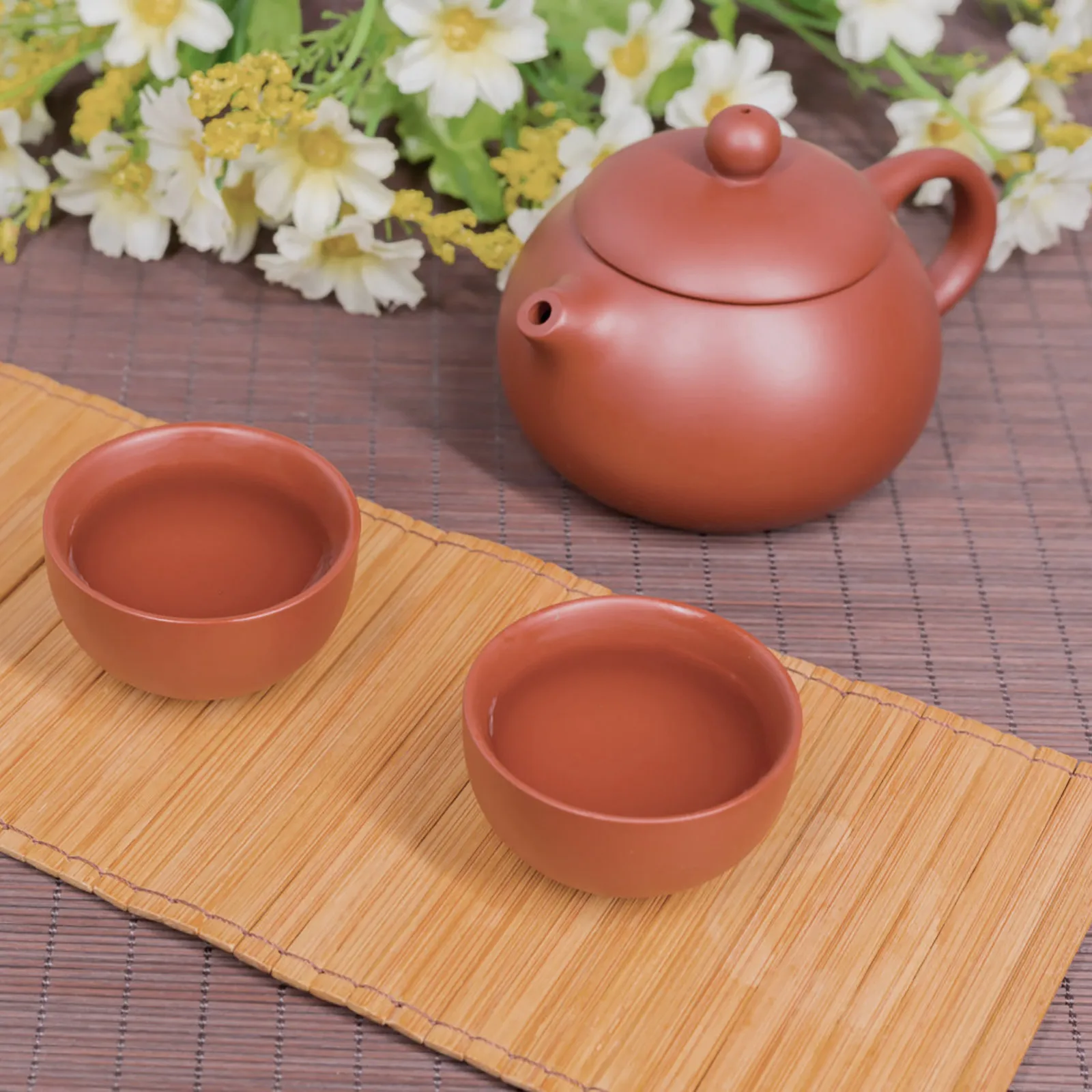 

1Pcs Ceramic Mini Tea Pot Handcrafted Chinese Style Smooth Finish for Desktop Adornment Housewarming Gift Vintage Decorative