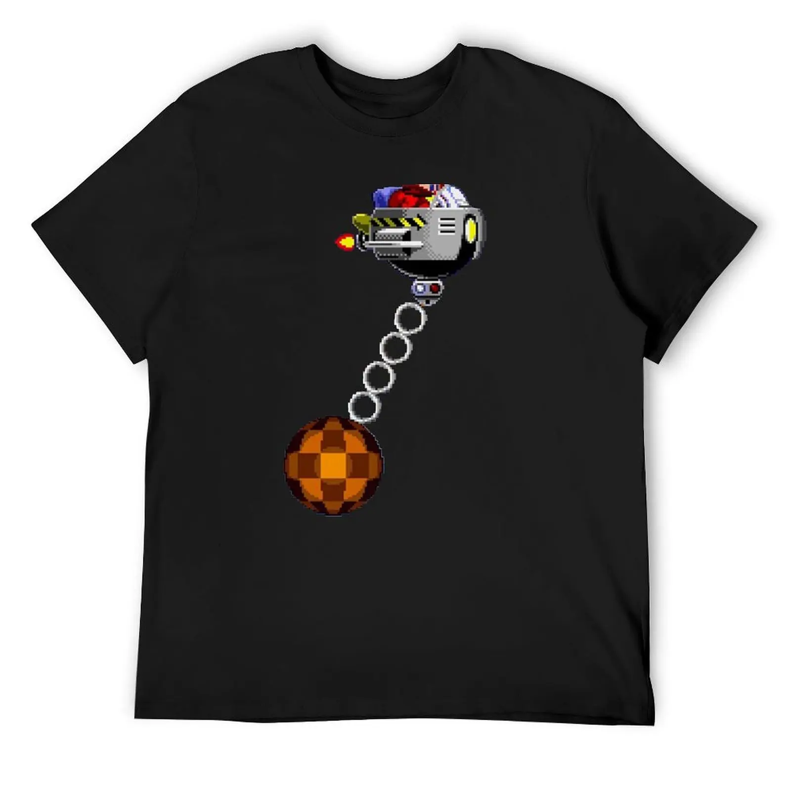 16-bit Eggman - Dr Robotnik Wrecking Ball T-Shirt for a boy designer shirts graphics cheap stuff mens white t shirts