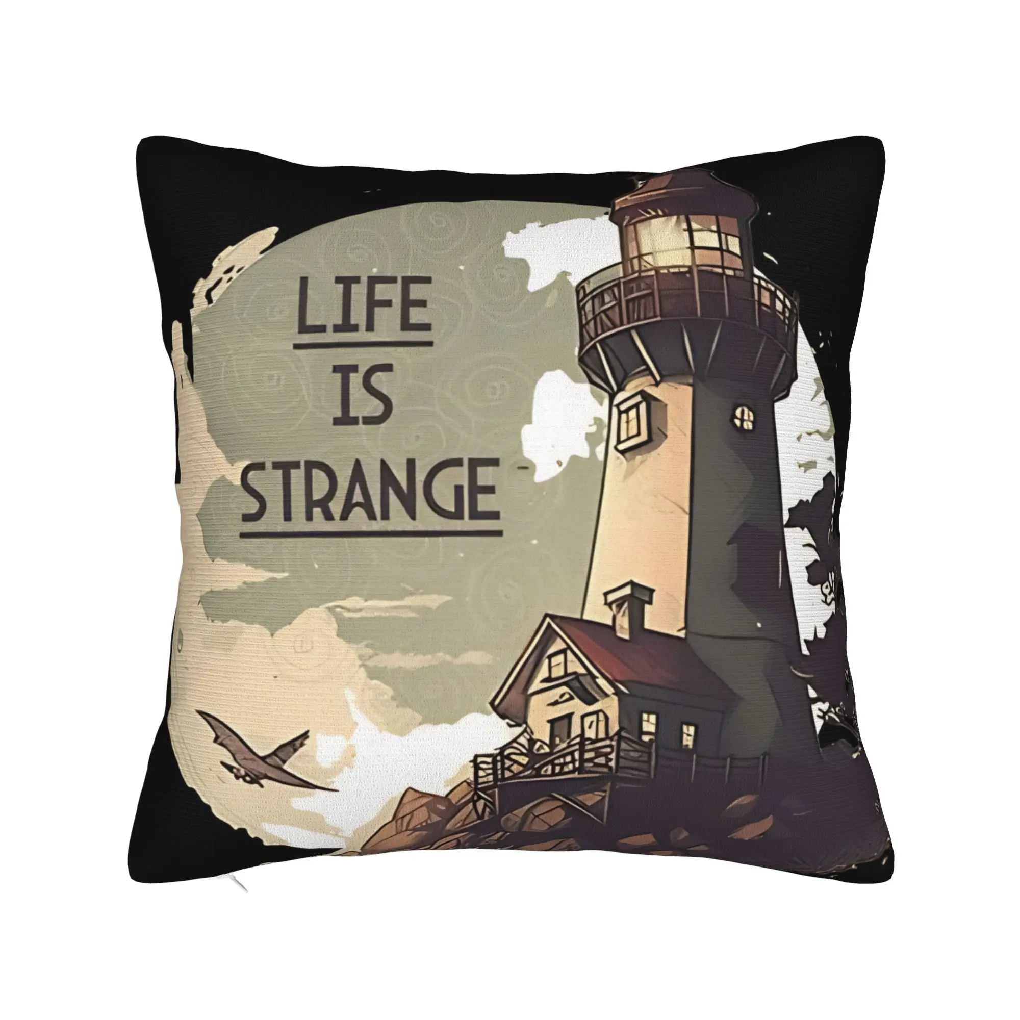 Pillow Case Life is stranges   Design  Pillow Cover For Living Room Bed Chair Fashion Pillowcases