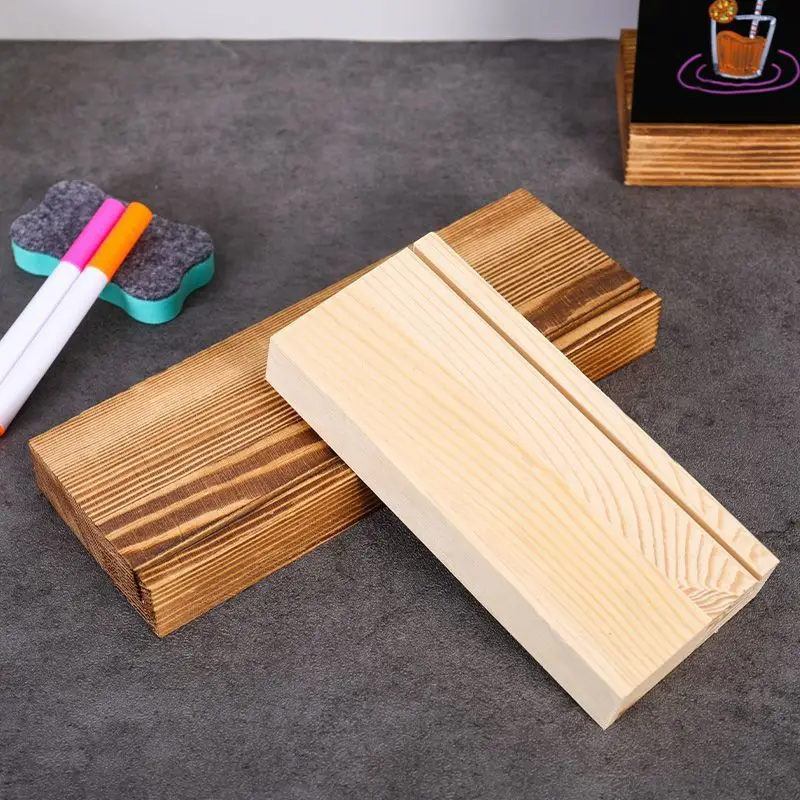 Pizarra pequeña Vintage, péndulo, artefacto de madera, tablero de mensajes, herramienta de escritura para el hogar y la Oficina, decoración de Bar de boda