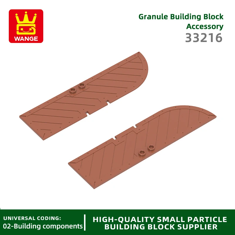 Wange 33216 100g/22 szt. Górny łuk drzwi klocki do budowy Moc kolorowe akcesoria do drzwi kompatybilne z cegłą zabawki dla dzieci pudełko montażowe