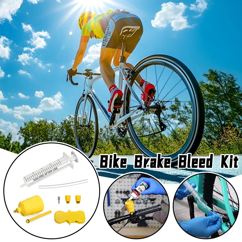 Bleed Kit Tools Mineral Oil Brake Fluid Change Tool Set, Mtb Bicycle Brake Maintenance & Cleaning System Outdoor Riding