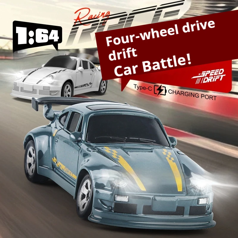 

Полномасштабный радиоуправляемый дрифт-машина 1:64 2,4G — KF20 4WD, детская игрушка с дистанционным управлением