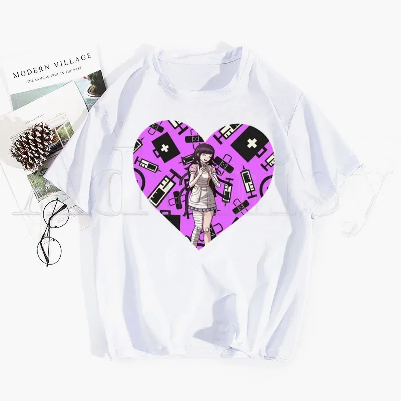 Mikan Tsumiki Harajuku hombre camisetas camisetas camisa Tops diseño de manga corta estético Anime camiseta