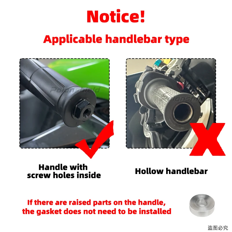 Motorcycle Hand Grip Bar End Caps Left Right Balance Weight 8mm Universal  for KAWASAKI BMW Yamaha CFMOTO Motorcycle Accessories