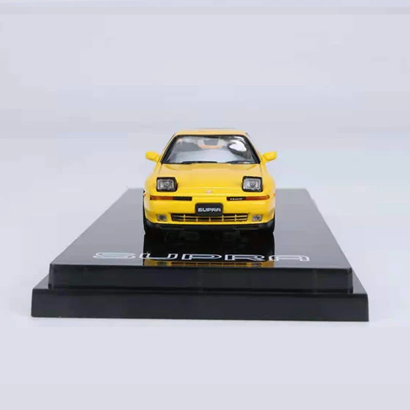 Hobby 1/64 Model Car Supra A70 2.5 GT Twin Turbo Vehicle Die-cast Vehicle HeadLight Up-Yellow Collection