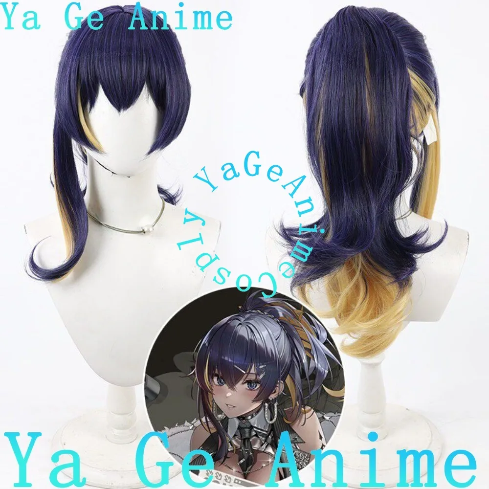 Noise Cosplay Wig Detachable Ponytail Ombre Gradient Style for Pop Idol Roleplay Gaming Fan Collection Stage Show Prop