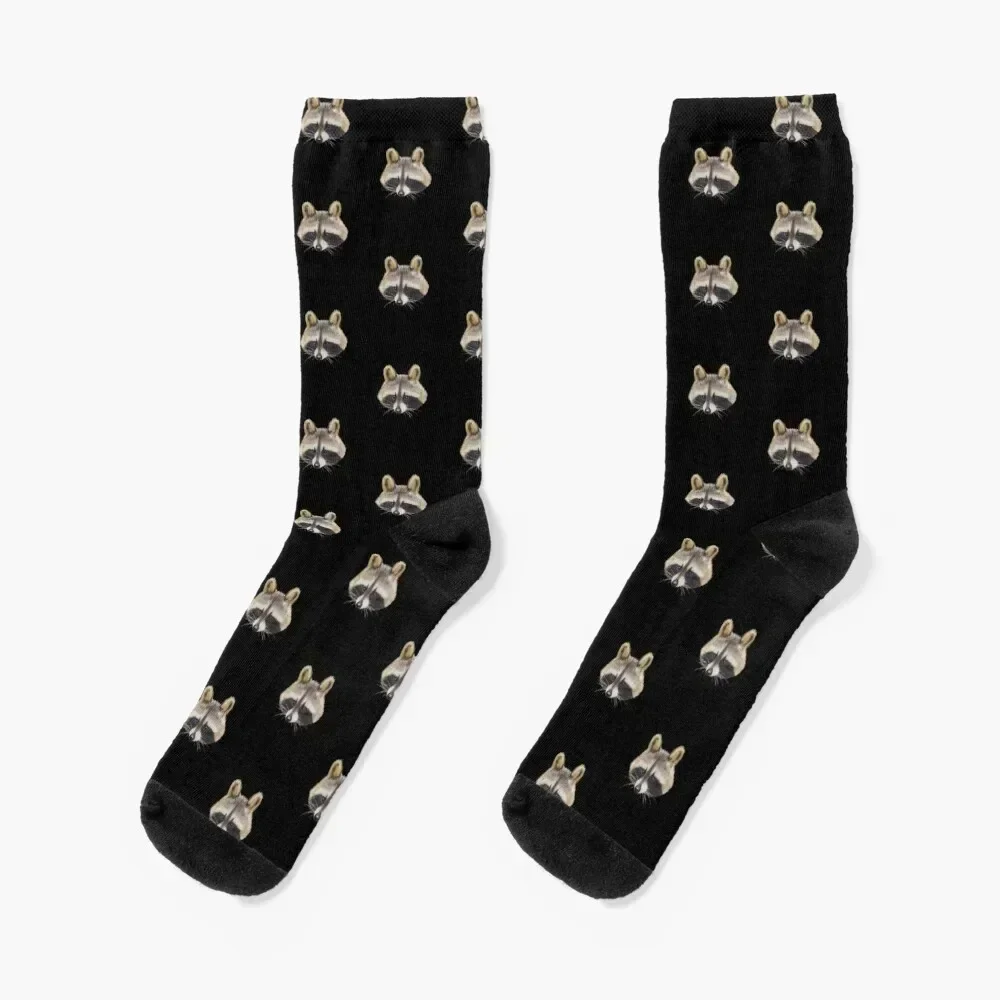 

Cute Raccoon Socks kawaii sports stockings christmas gifts snow Socks For Man Women's