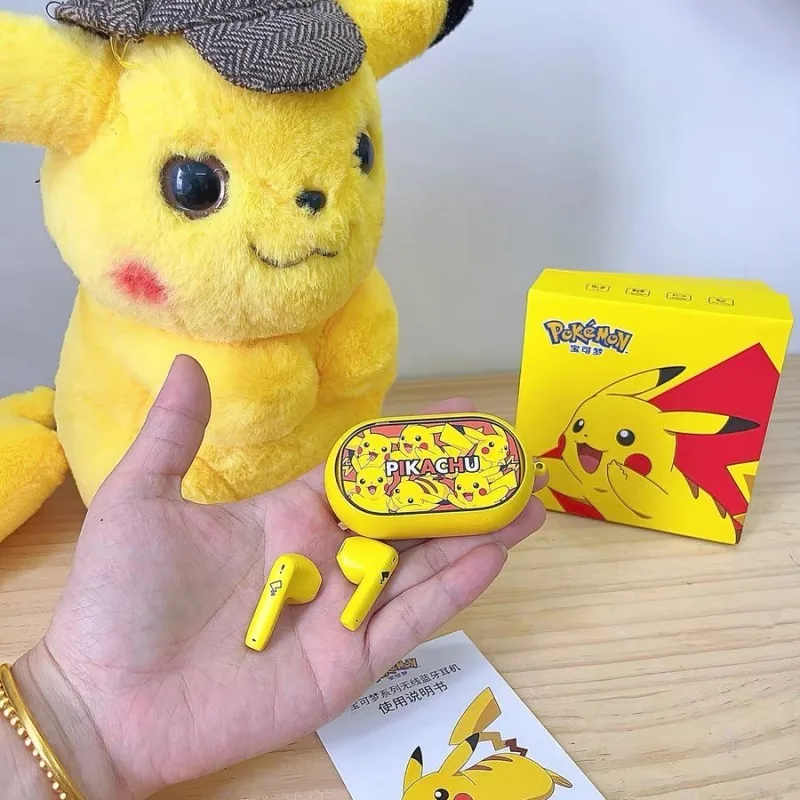 pokemon-pikachu-earphones-wireless-bluetooth-50-sport-noise-reduction-headphones-touch-control-microphone-universal-gifts