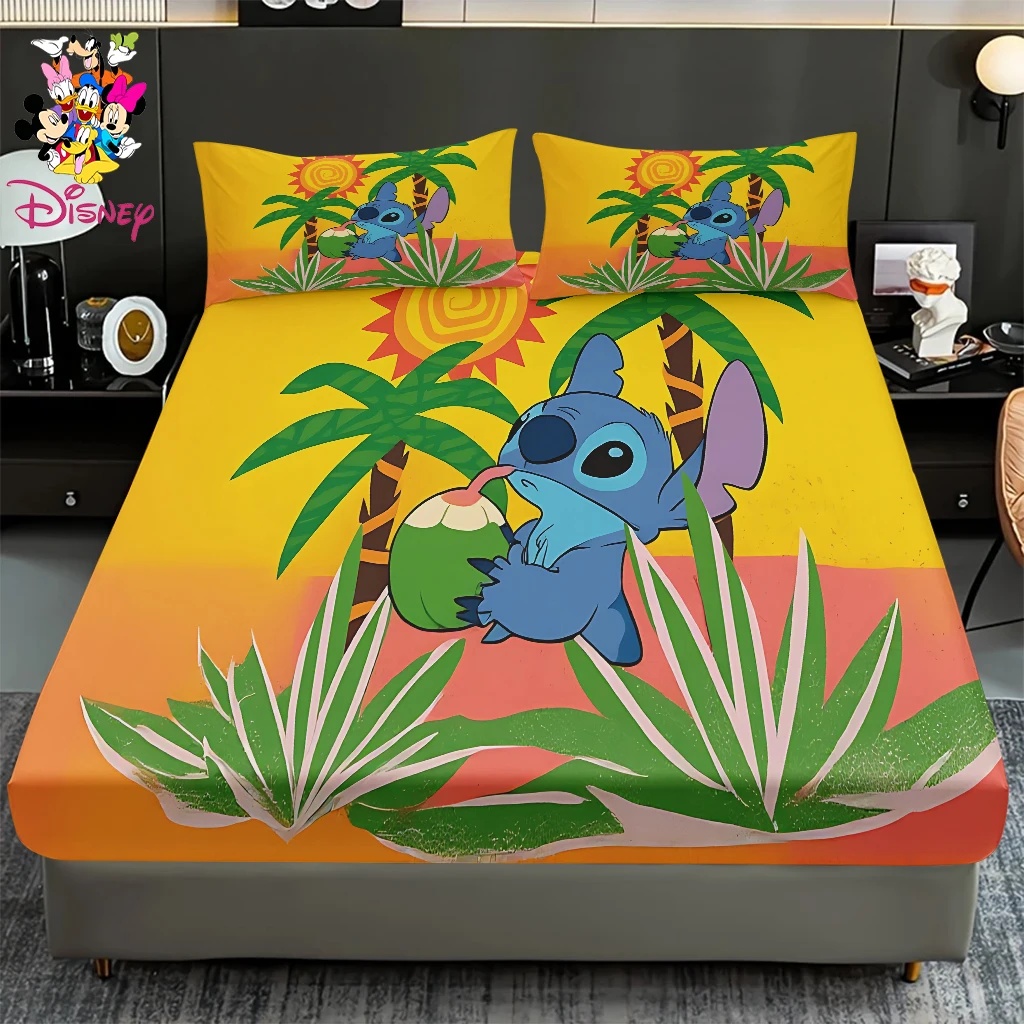 

Набор простыней Disney Stitch & Mickey & Tigger, 2/3 шт., удобный милый мягкий моющийся в машине, размер King/Queen, всесезонное использование, лучший подарок