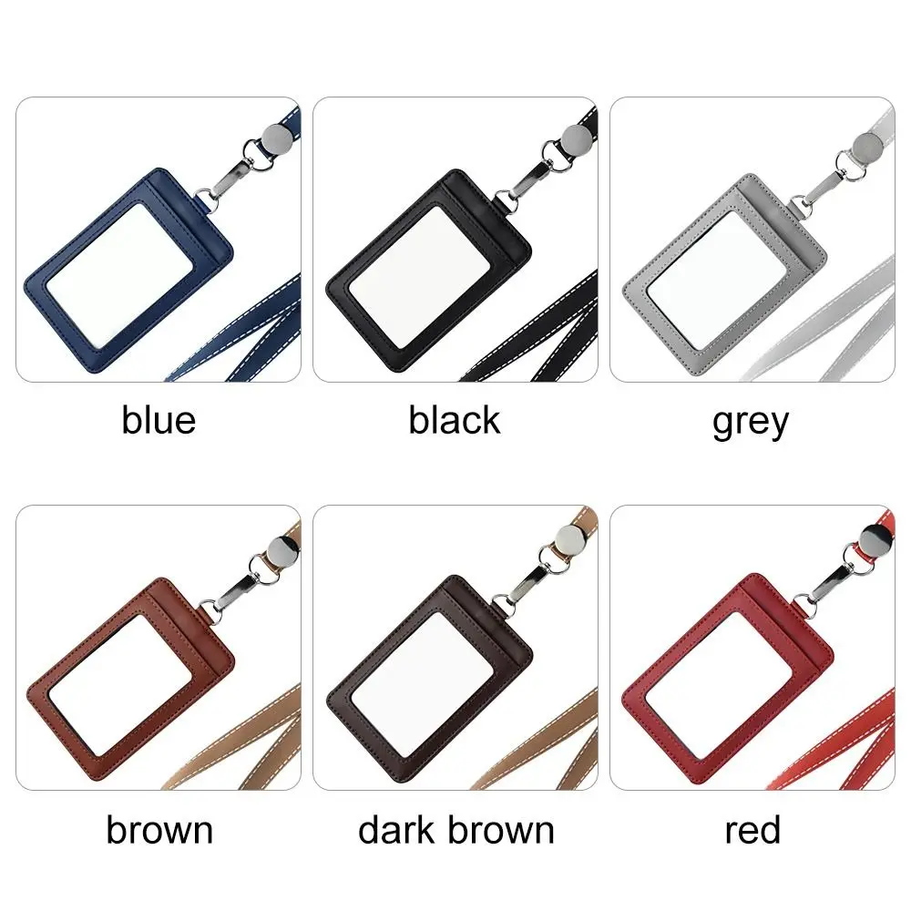 Hot Sale Carabiner Style Three Card Position Card Bag Card Badge Holder Key Chain ID Lanyard Name Tag