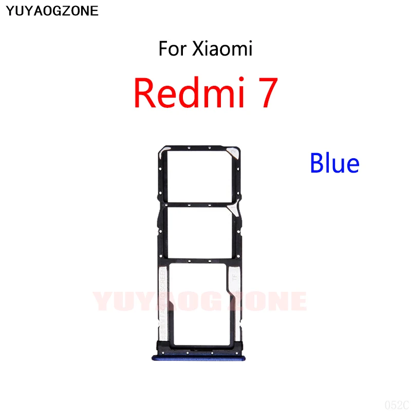 SIM Card Slot Tray Holder Sim Card Reader Socket For Xiaomi Redmi 7 / Redmi Y3