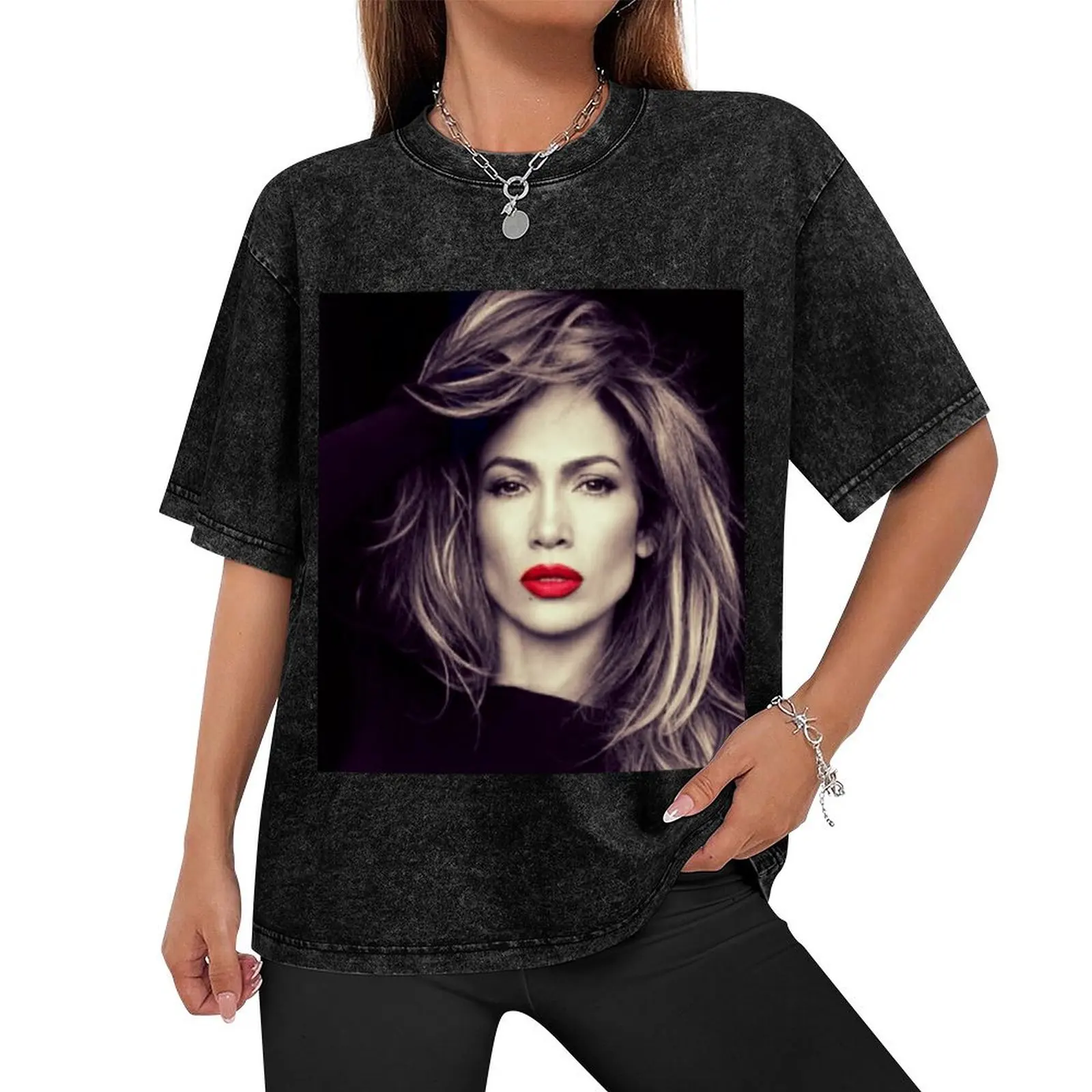 Jennifer Lopez T-Shirt Short sleeve tee vintage anime shirt anime tshirt luxury clothes men