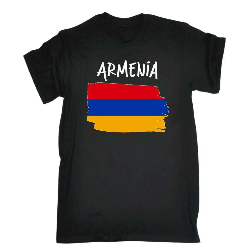 Armenia - Country Flag Nationality Supporter Sports Mens Tee  High Quality 100%Cotton Short Sleeve