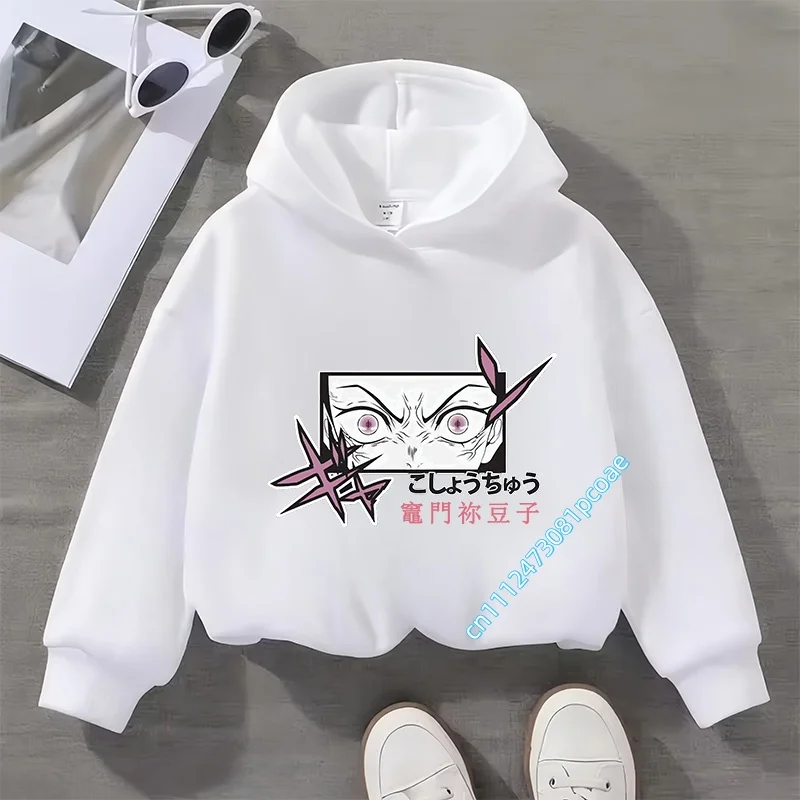 Ghost Blade Children's Hooded Sweatshirt - Boys' Sport Shirt - Girls' Casual Top - Cartoon Print - Autumn/Winter Long-Sleeve