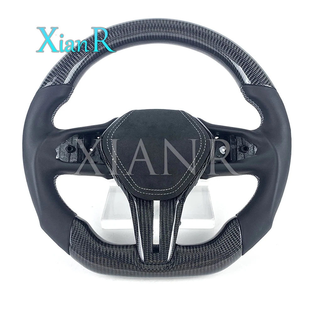 

Customized smooth leather carbon fiber steering wheel for Infiniti Q50 G37 G35 qx50 qx30 Q70 Q60 car steering wheel