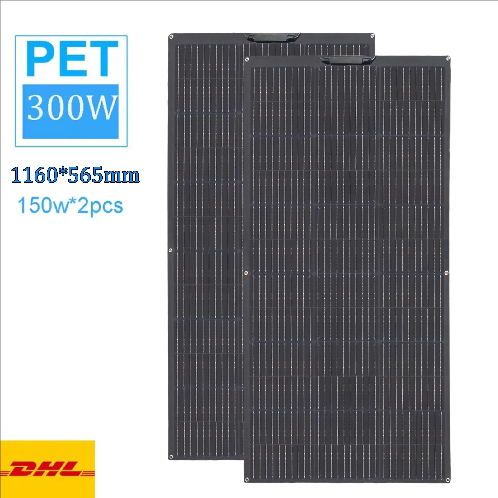 ETFE PET Flexibel zonnepaneel 400W 300W 200W 150W 120W 100W 12V batterijlader Hoge efficiëntie voor thuis Camper RV-bootbalkon EU-magazijn DHL Verzending