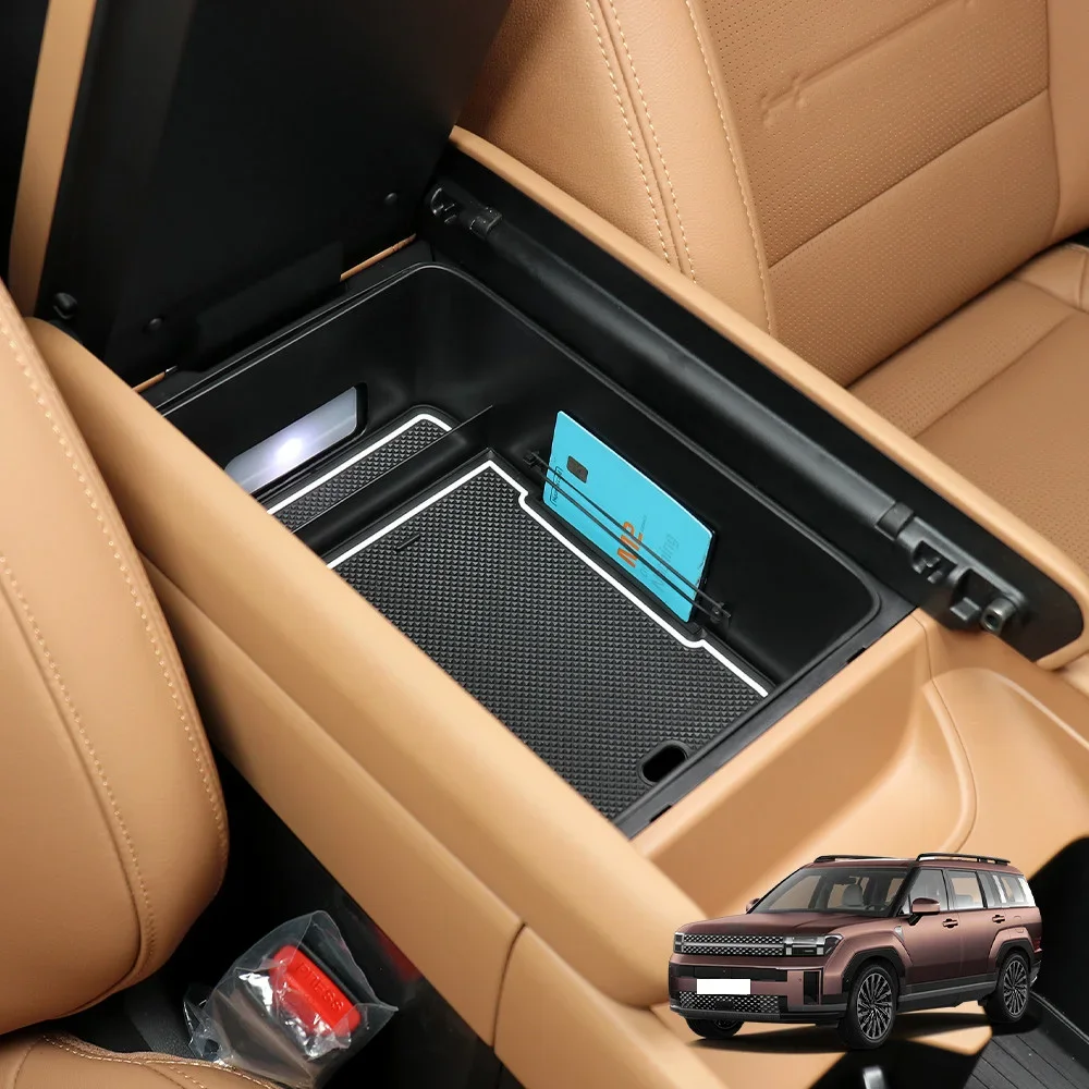 

Central Console Armrest Box Box Organizer Container Tray Car Interior Stowing Tidying Santa Fe MX5 2024