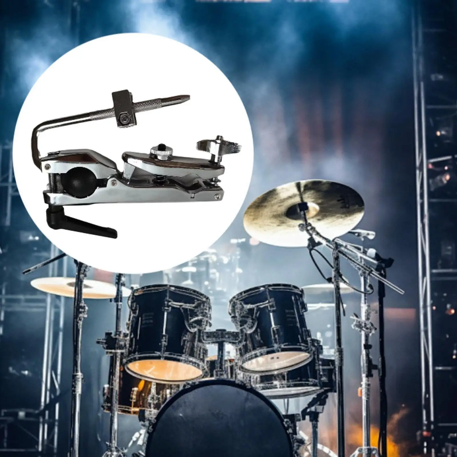 

Clamp Bracket Accessory Jazz Drum Kit Hardware Metal Solid Fixture Drum Set Mounting Clamp for Musical Instrument Percussion