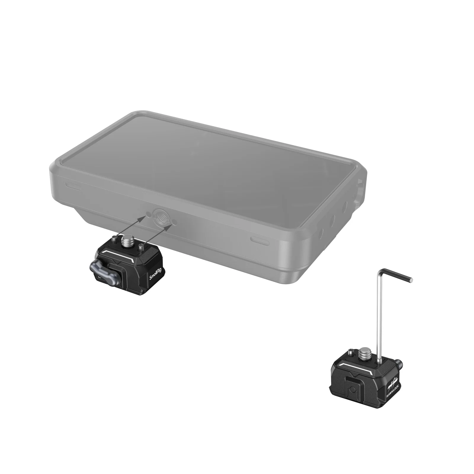 SmallRig 3513C Drop-in HawkLock Universal mini Quick Release Clamp and Plate Tripod Mount Adapter for Canon Sony Camera Monitor