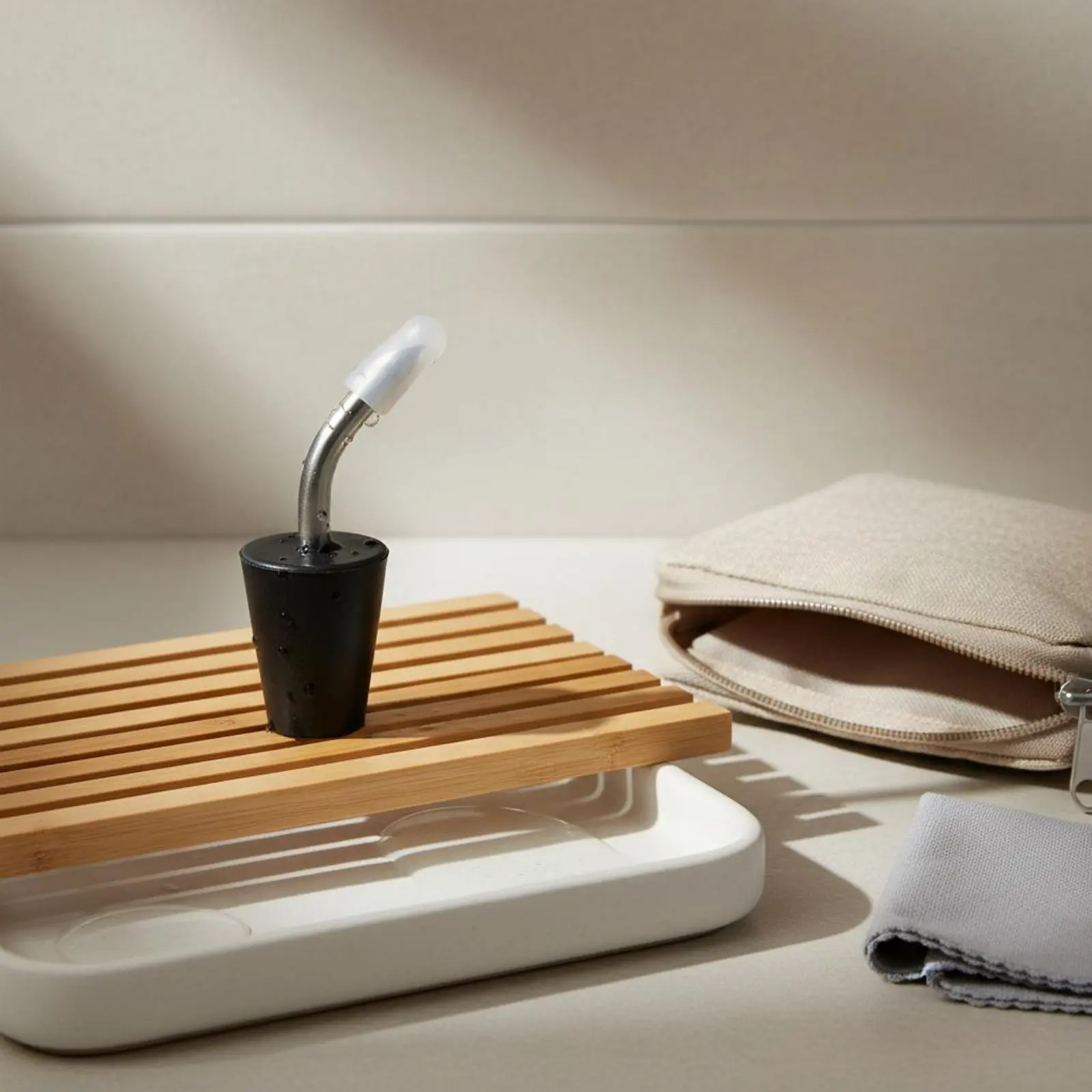 Bec de bouilloire long et courbé en acier inoxydable portable, ustensile de cuisine léger pour l'extérieur, versement stable pour les voyages