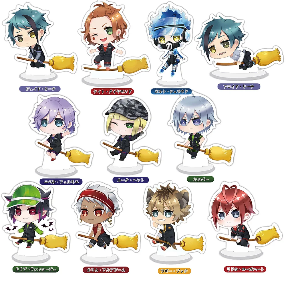 

Периферийный магазин Loen в стиле аниме Twisted-Wonderland, акриловые HD персонажи, мини-подставка, настольный декор, очаровательные подарки для фанатов