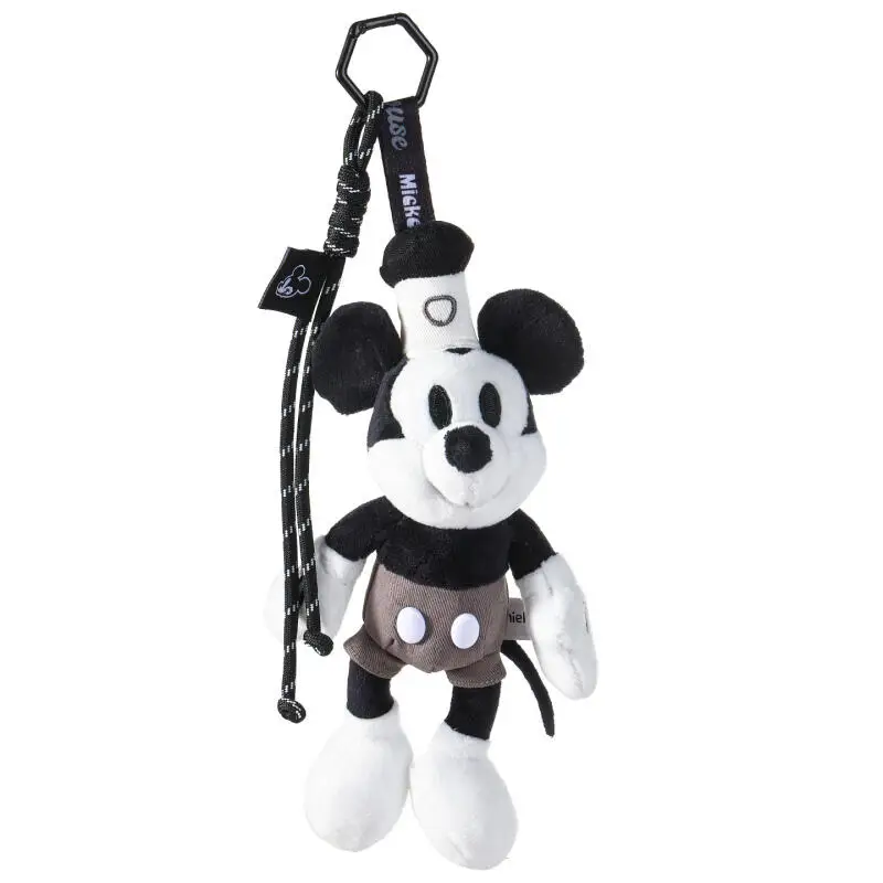 Disney mickey mouse brinquedos de pelúcia kawaii chaveiro criativo dos desenhos animados mochila casal pingente boneca amigos presente aniversário periférico