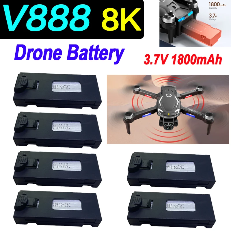 

Original V888 Drone Battery 3.7V 1800mAh For V888 Mini Drone Spare Battery V888 RC Qudcopter Accessories Parts