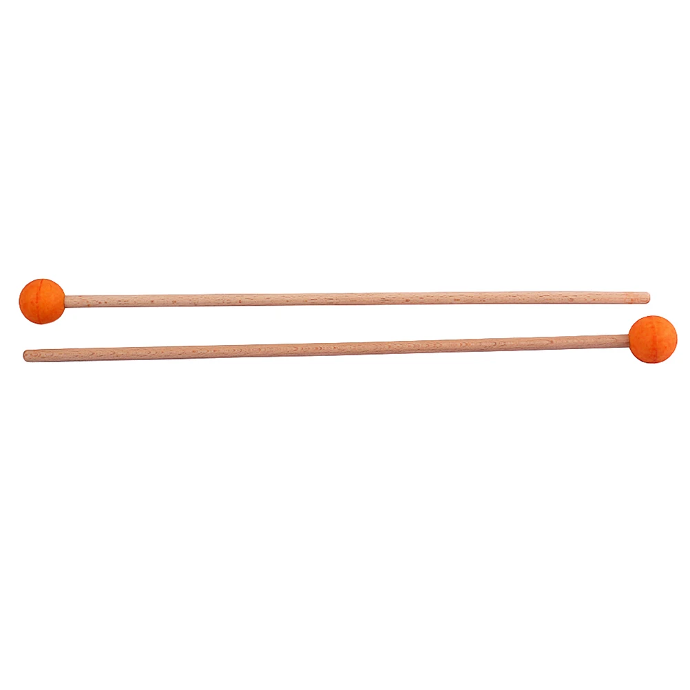 

1 Pair Wood Handle Rubber Head Percussion Mallets Glockenspiel Drumsticks Bell Mallet Kids Educational Music Sky Blue Durable