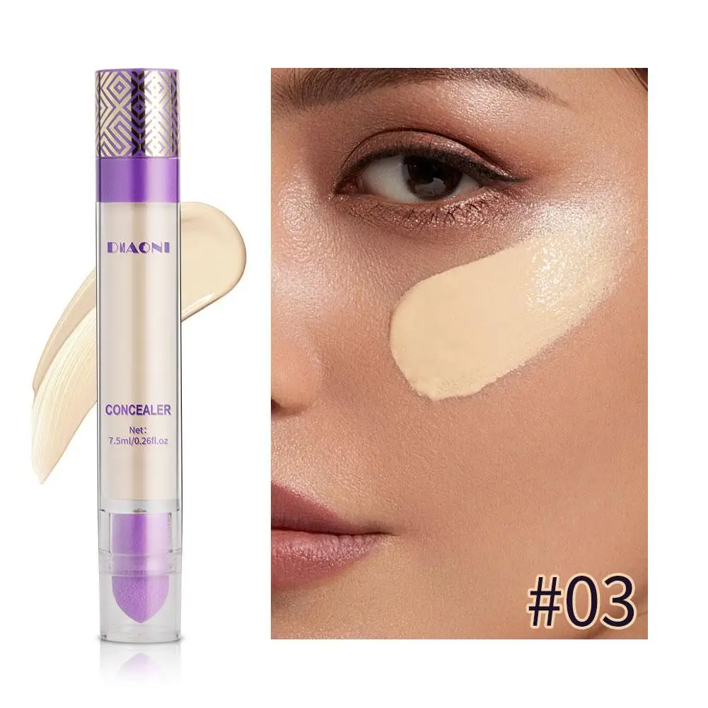 3 Colors Liquid Concealer Skin Corrector Dark Circles Cosmetics Concealer Concealer Makeup High The Eyes Under Lasting Cove R6W0