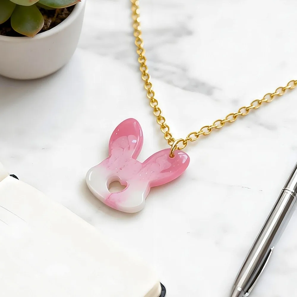 Cute Easter Silicone Mold Non-toxic DIY Crafts Rabbit Egg Epoxy Mold Non-stick Reusable Earring Casting Mould Candle Making - view 5