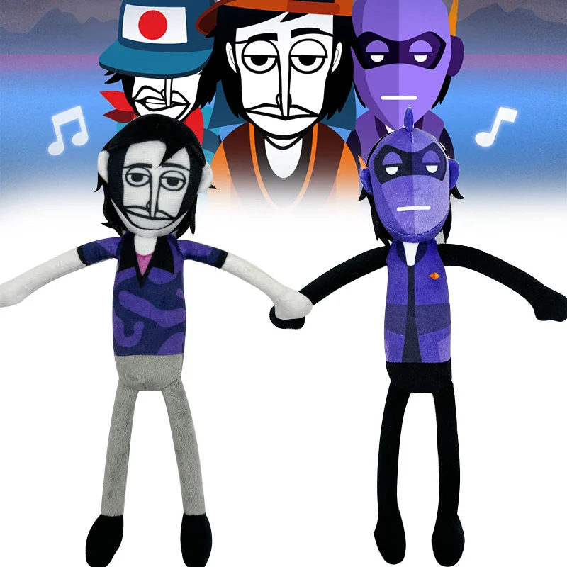 Incredibox-子供向けの漫画のぬいぐるみ,柔らかいぬいぐるみモデル,かわいい枕の装飾,ぬいぐるみ,クリスマスプレゼント