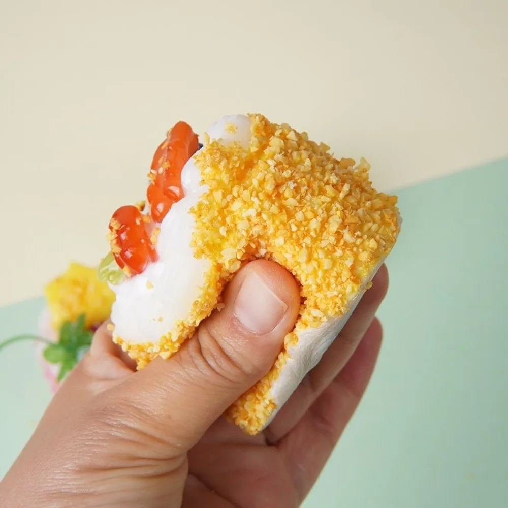 New Slow Rebound Cake Squeeze Soft Cartoon Fidget Squeeze Anti-stress Refrigerator Magnets For Stress Relief