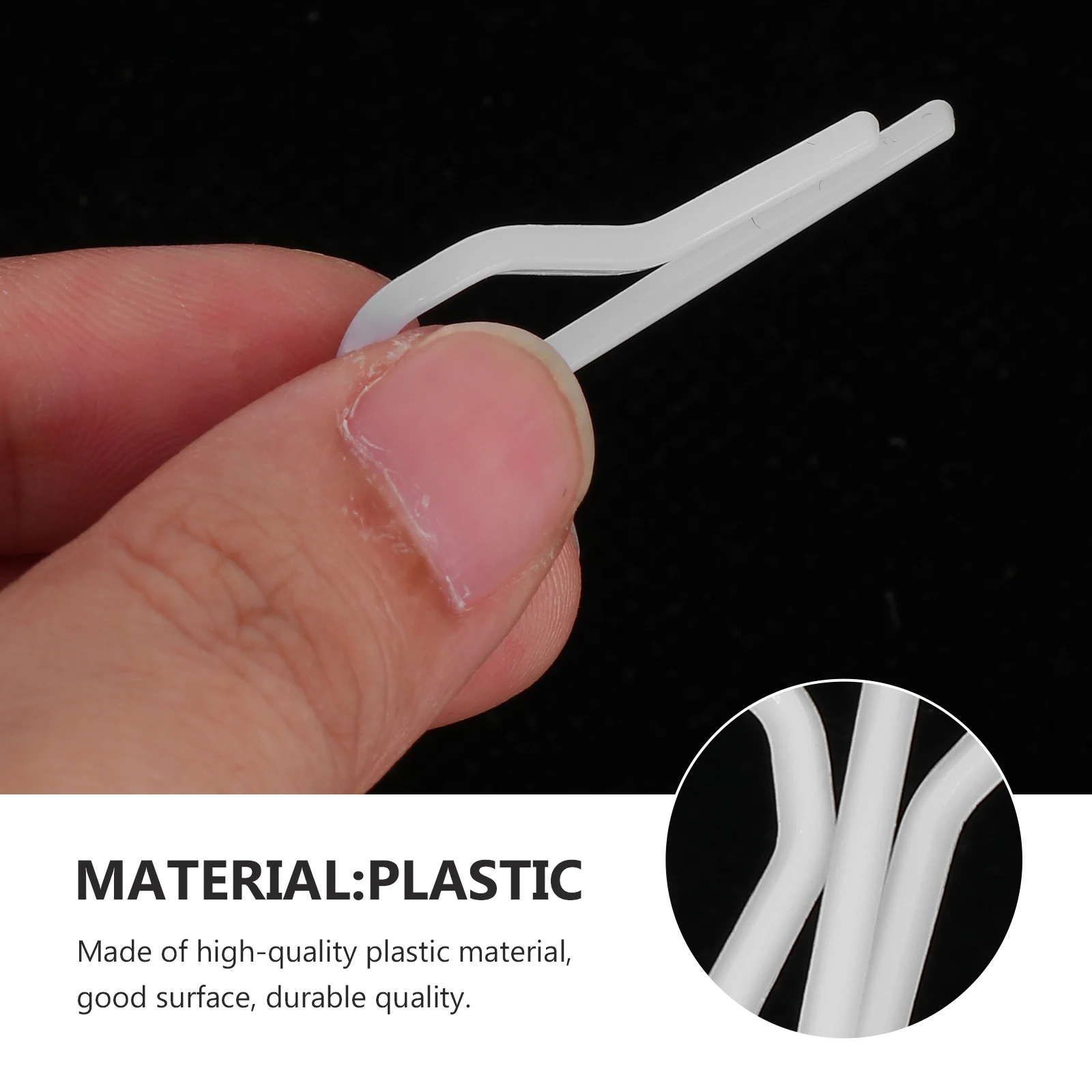 

200pcs Plastic Shirt Clips White Garment Socks Packing Clips Home Use Clothes Fixing Pins For Shirts Pants Underwear