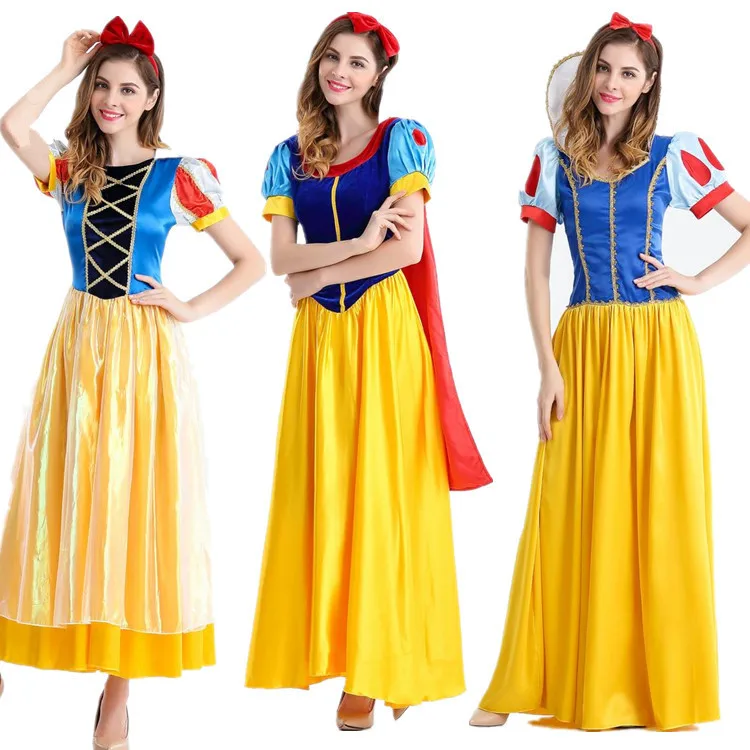 

European and American Halloween Cos Costumes Fairy Tales Various Snow White Dresses Acting Costumes