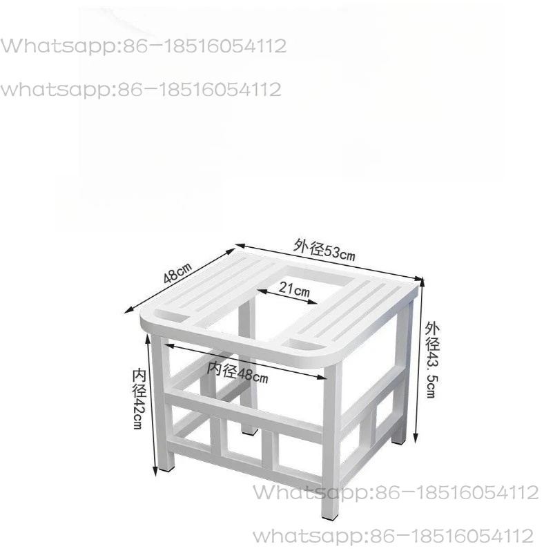 The Toilet Seat Is Changed To A Squatting Pit, Artifact Holder, The Toilet Stool Foot Steps on Squatting Toilet.