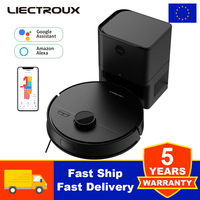 Liectroux M70 Pro Robot Vacuum Cleaner & Mop,Wet Dry Cleaning,Self Empty, Laser Lidar,Multi-floor Map,6500 Suction,APP Control