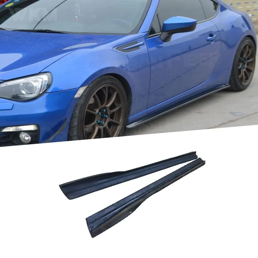 

Bodykit Carbon Fiber Car Side Skirts Sticker Trunk Trim Bumper Guard For Toyota GT86 For Subaru BRZ 2014-2016 J Style