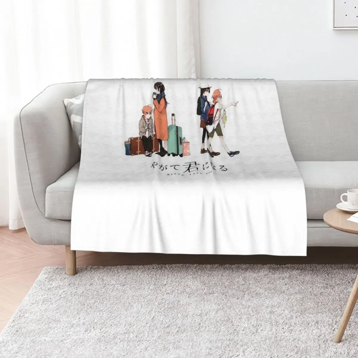 

Bloom Into you Travel Throw Blanket Luxury Designer Retros Nap manga Blankets