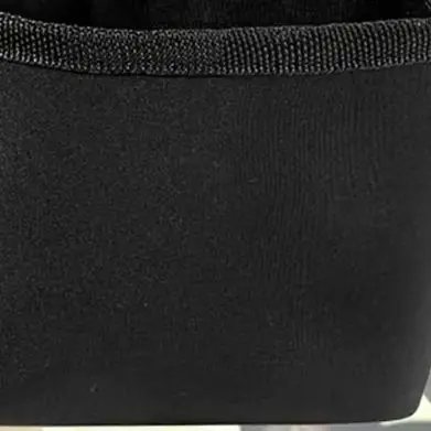 1PCS Black golf cleaning bag, portable diving material simple golf cleaning bag, firm hook, golf club wiping ba