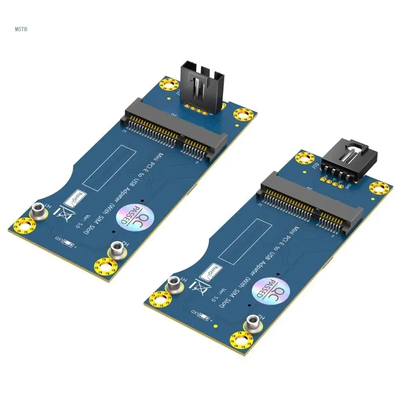 

Mini PCIE Adapter with Card Slot Mini PCIe to USB 2.0 With Card Holder WWAN/LTE Module Assembly for Office and Travel Dropship