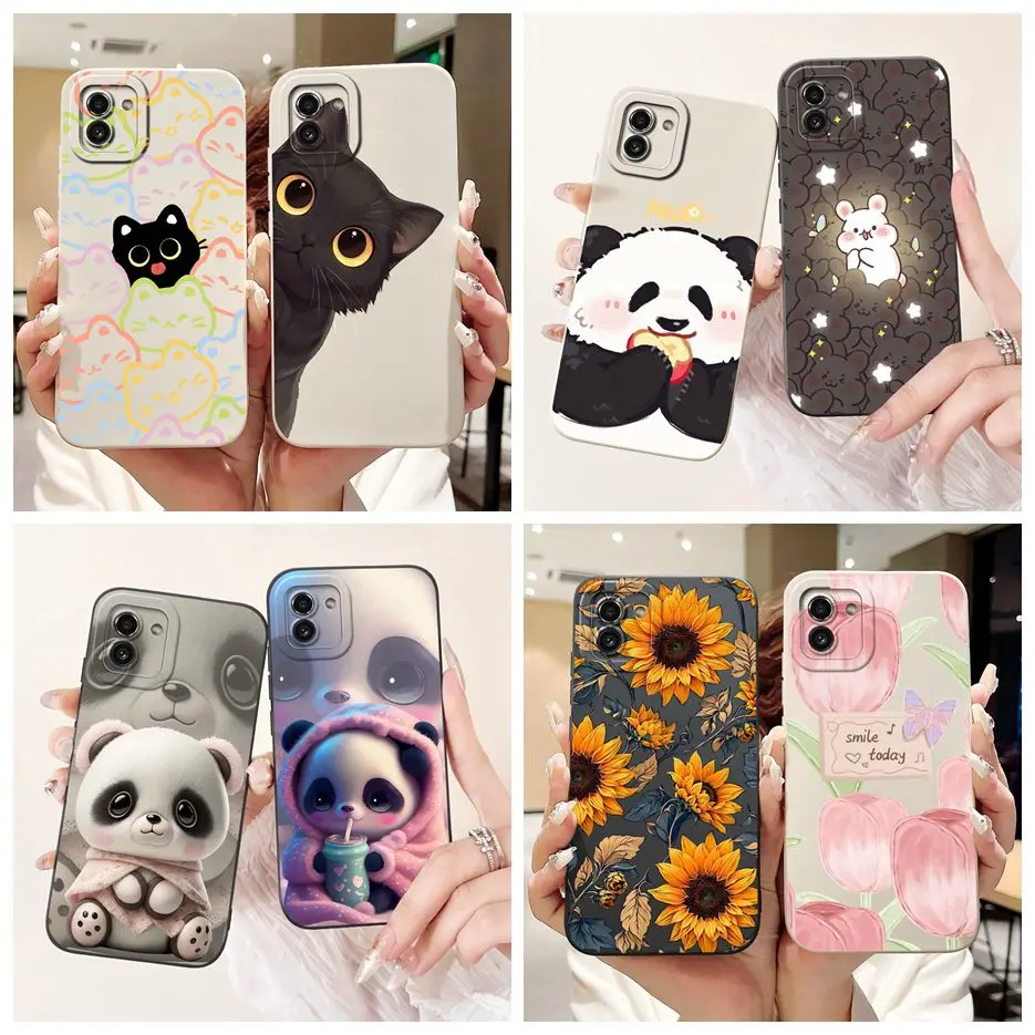 For Samsung Galaxy A03 4G Case SM-A035F Stylish Candy Painted Phone Cover Case For Samsung A03 Core A 03 s Galaxy A03s Soft Bags