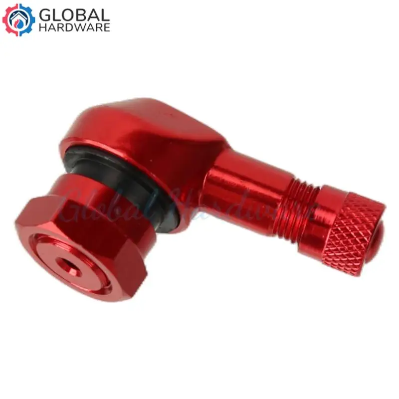 Motorcycle CNC Universal Orange Rim Wheel Valve Stems Tire Tyre Cap 90 Degree For RC SMC R SUPER  ADVENTURE RC